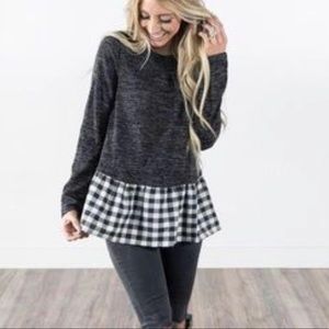 Elle’s seems Peplum Sweater